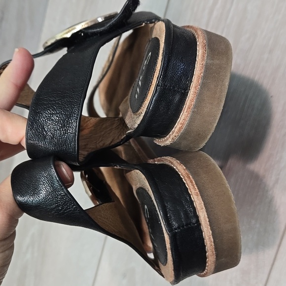 Sofft Women Leopard Leather Cow Hair Ankle Sandals Shoes Sz 9.5M - Picture 5 of 13